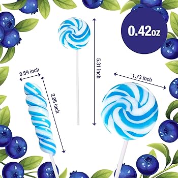 Amazon.com : Something Blue Twisty & Swirl Lollipops 32pk